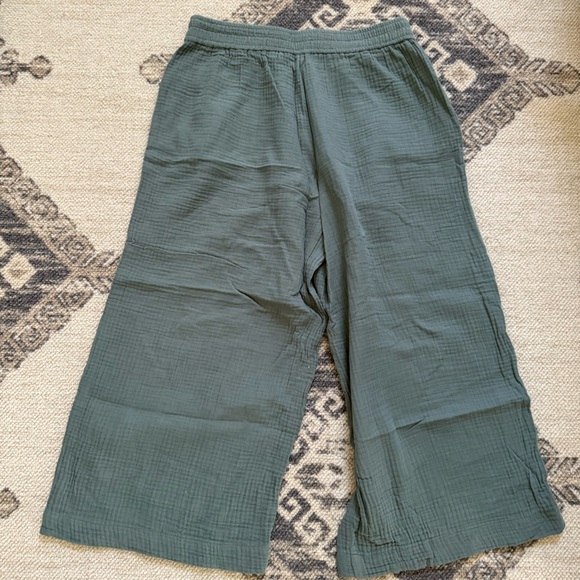 Madewell - The Petite Untailored Wide-Leg Crop Pant in Lightspun - Picture 3 of 4